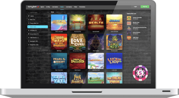 tonybet casino spiele