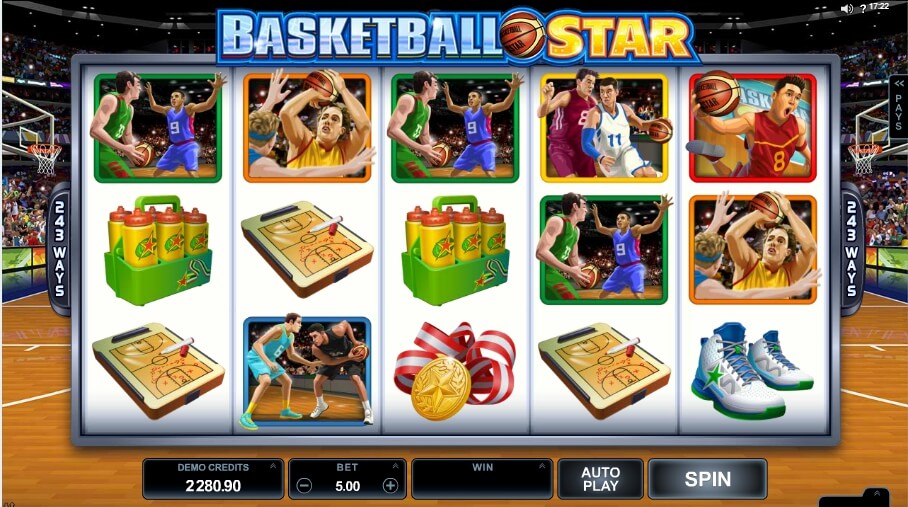 basketball star spielautomat - microgaming