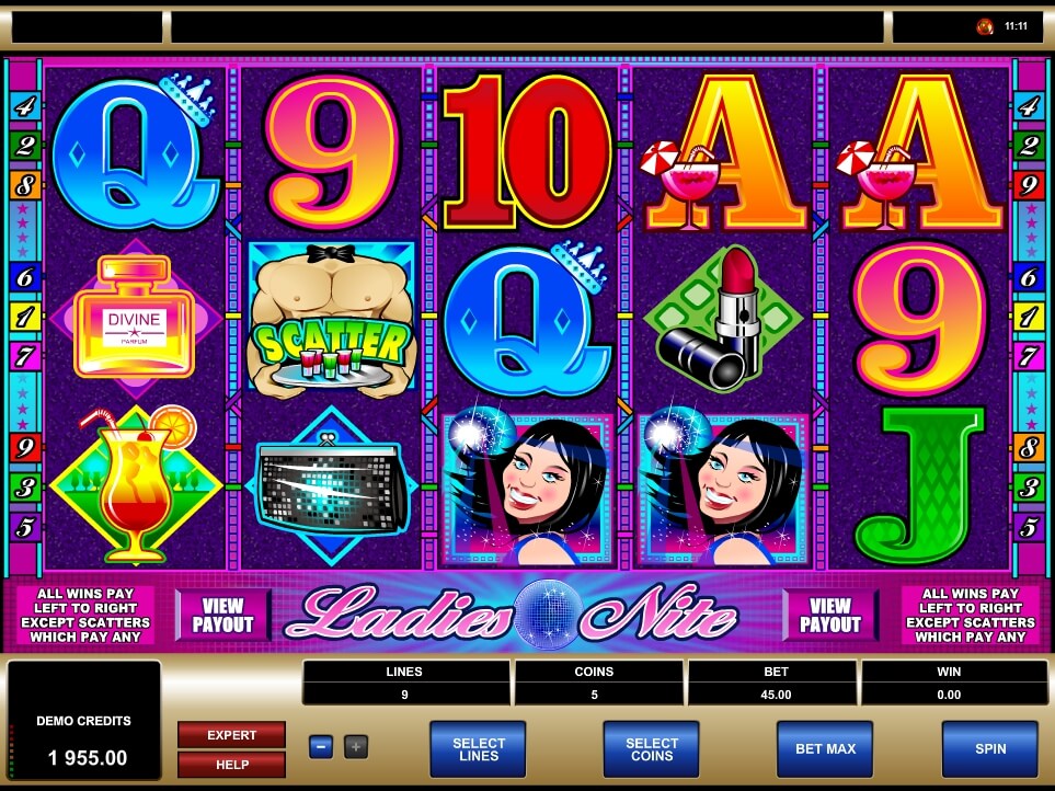 ladies nite spielautomat - microgaming