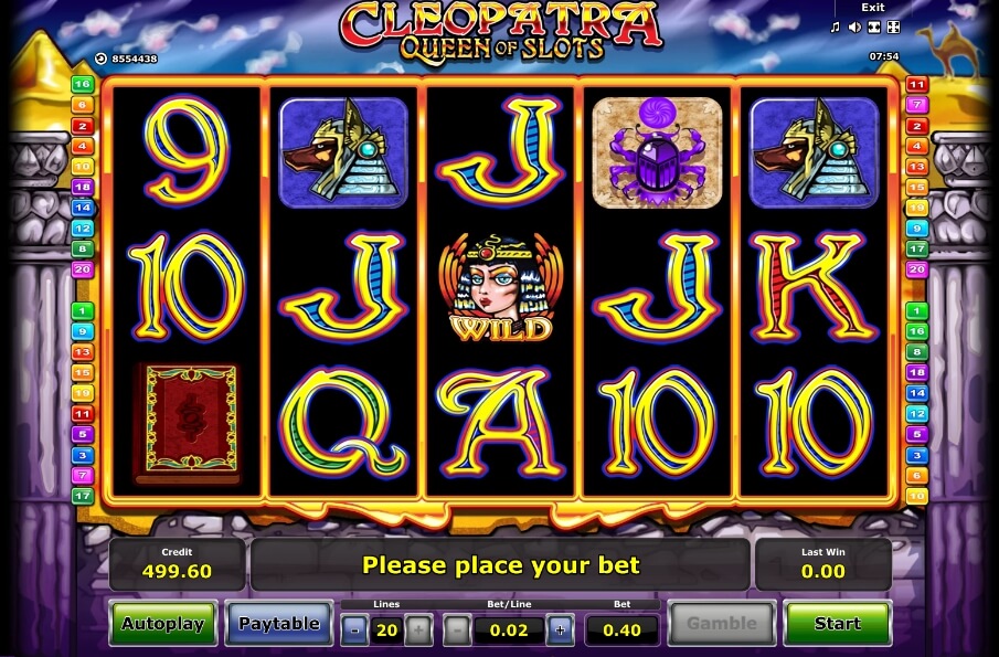 cleopatra queen of slots spielautomat - novomatic