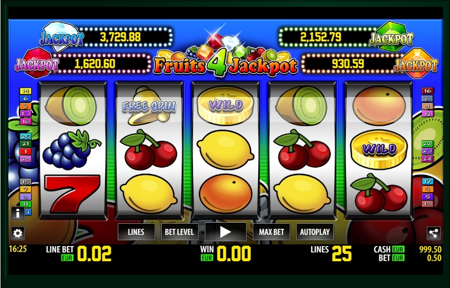 fruits 4 jackpot spielautomat - world match